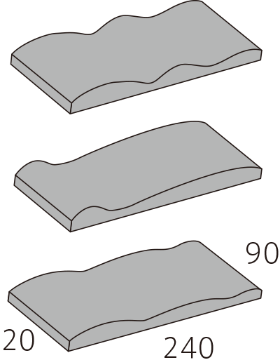 240×90mm角平