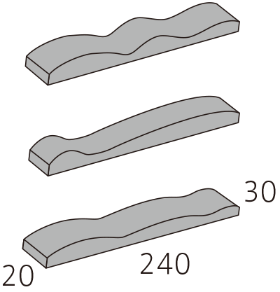 240×30mm角平